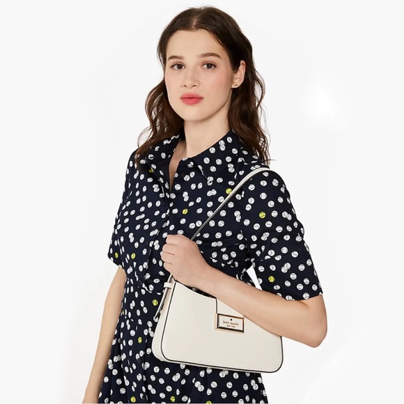 ♠️Kate Spade Reegan Saffiano Leather Shoulder Bag, Meringue White NWT - Picture 8 of 8